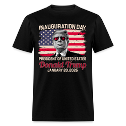 Donald Trump 45 47 Inauguration Day 2025 T Shirt - black