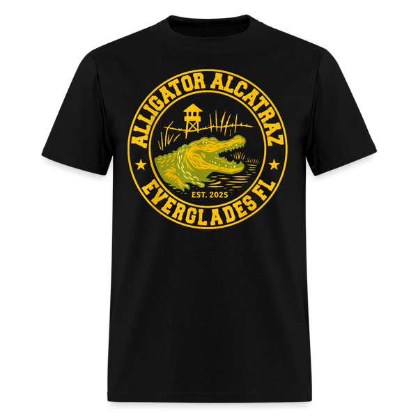 Alligator Alcatraz Everglades FL Est. 2025 T Shirt - 2 - black