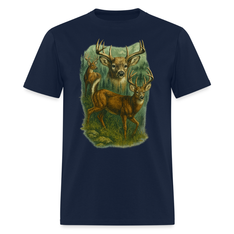 Deer Hunt T Shirt - 3 - navy