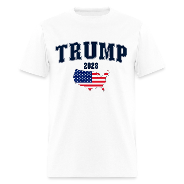 Trump 2028 US Map T Shirt - white