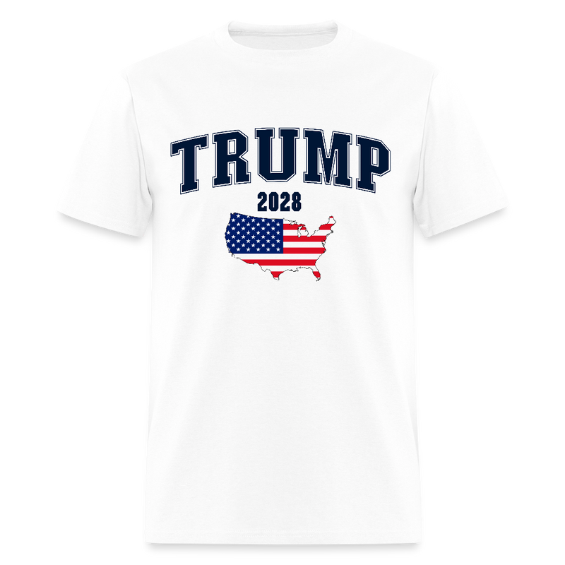Trump 2028 US Map T Shirt - white