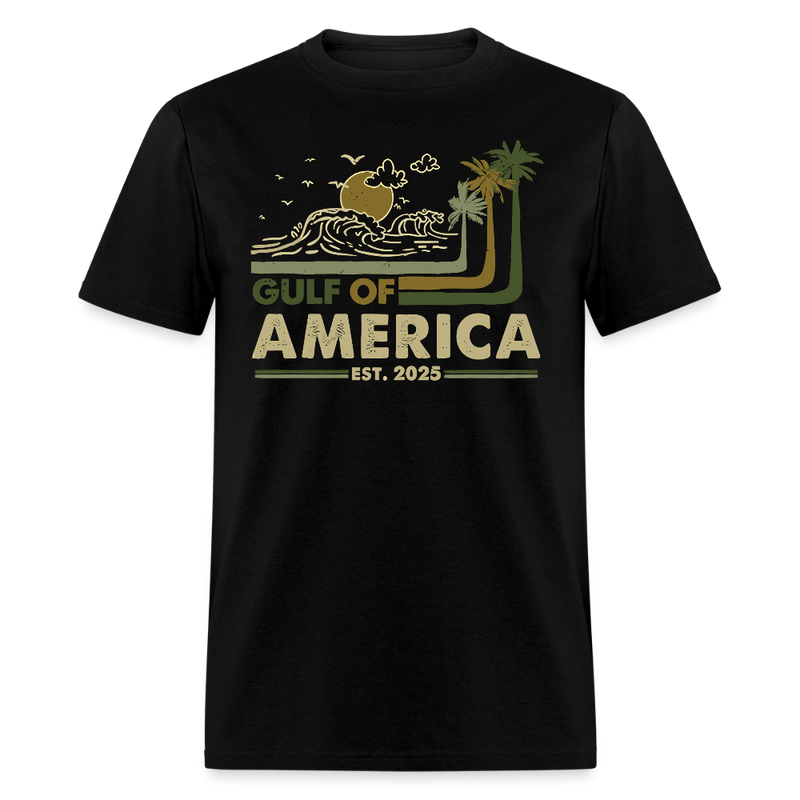 Vintage Gulf of America T Shirt - black