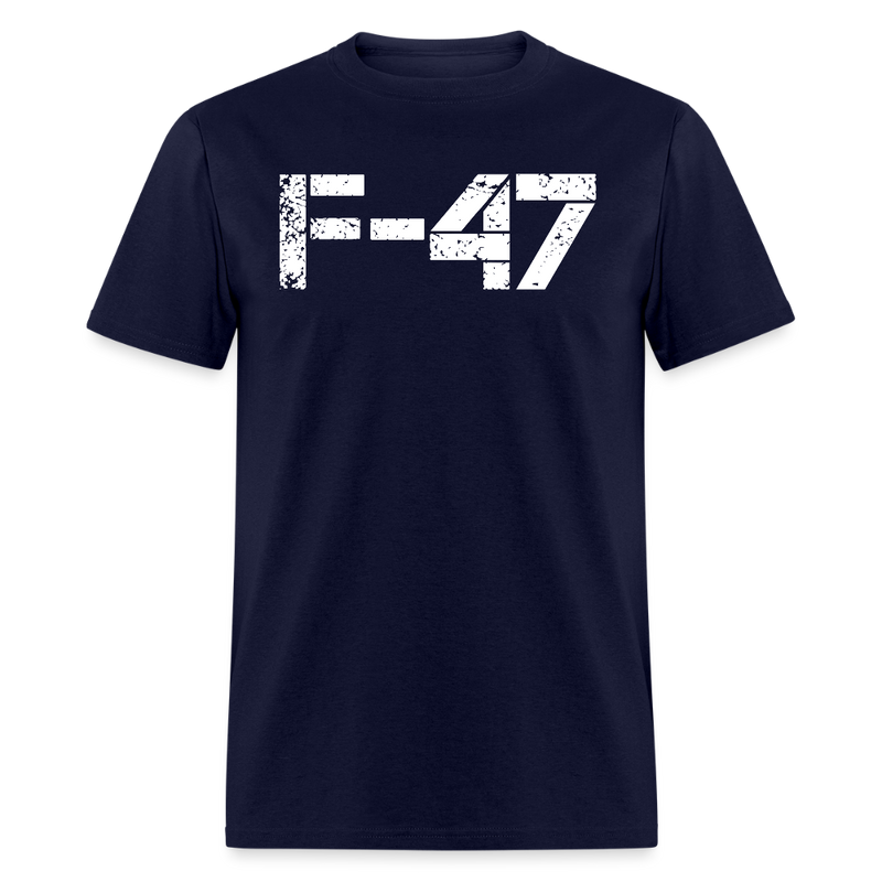 F47 Fighter Jet Aircraft T Shirt - navy
