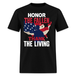 Honor The Fallen Thank The Living T Shirt - black
