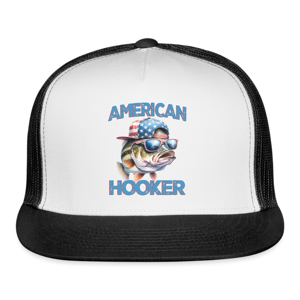 American Hooker Trucker Hat - white/black