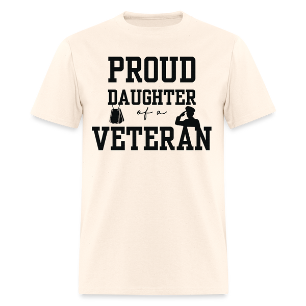 Proud Daughter of A Veteran T Shirt - 5 - natural