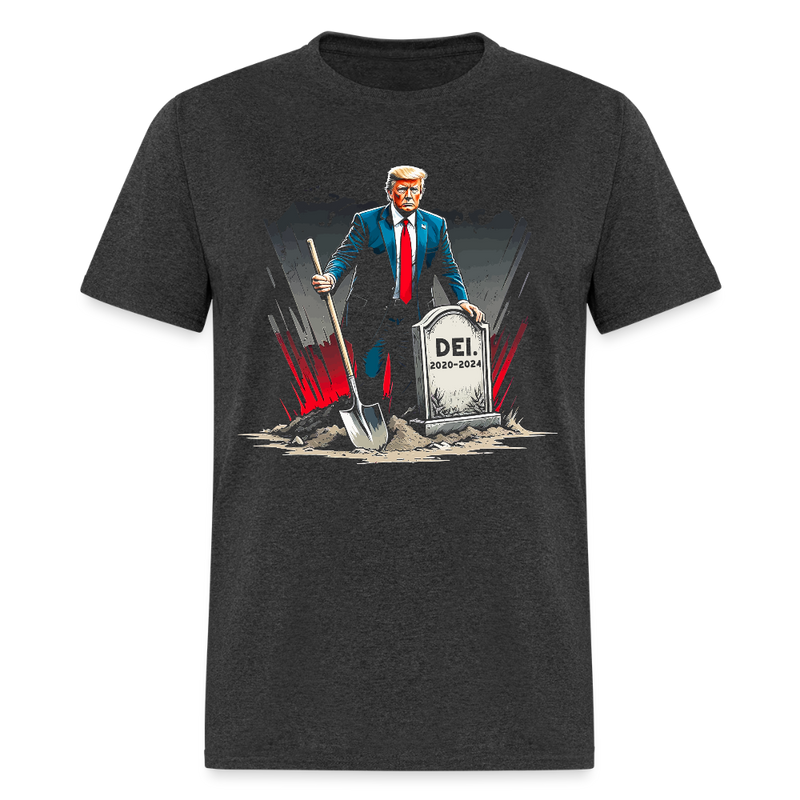 Trump DEI 2020 - 2024 T Shirt - heather black