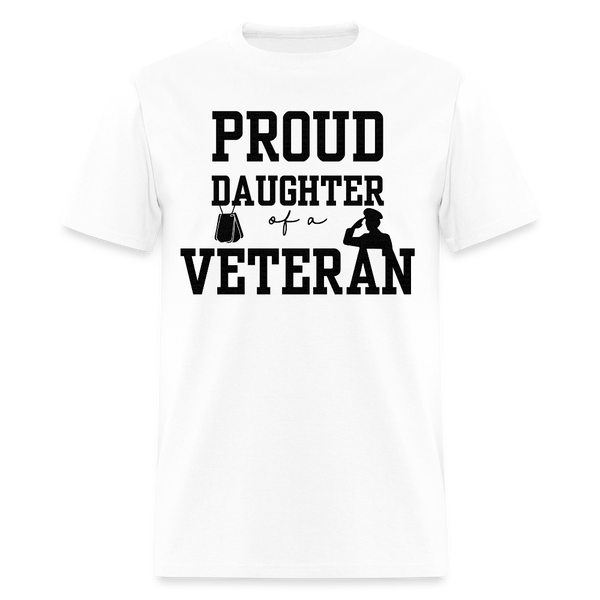 Proud Daughter of A Veteran T Shirt - 5 - white