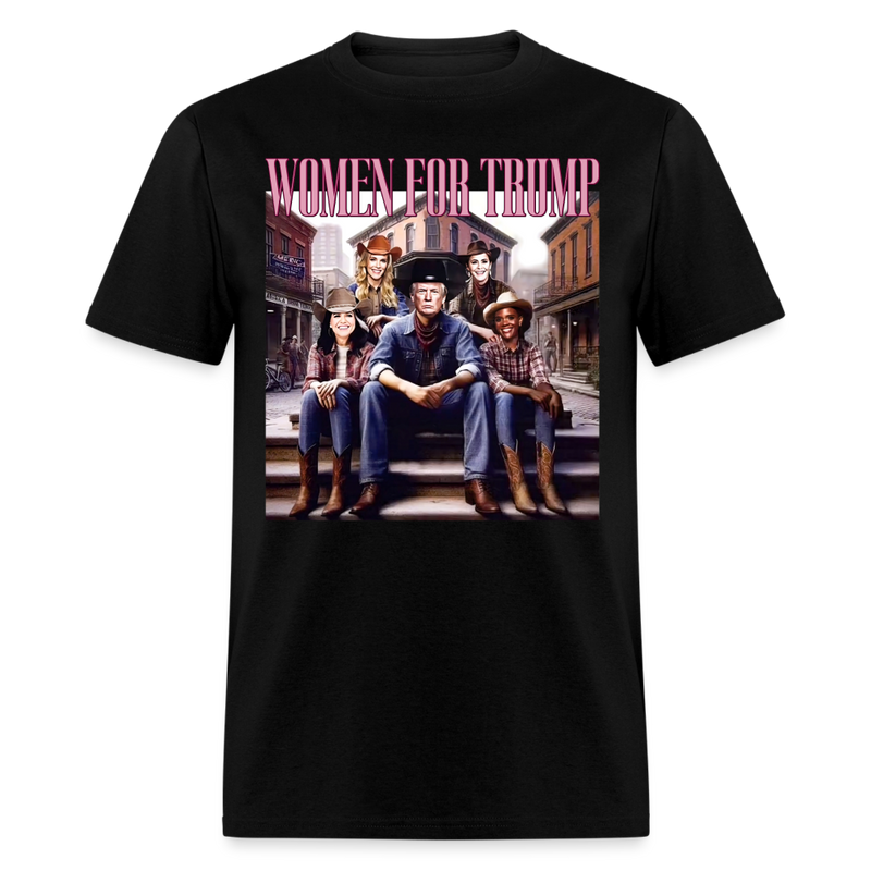 Women For Trump Cowboy T Shirt - black