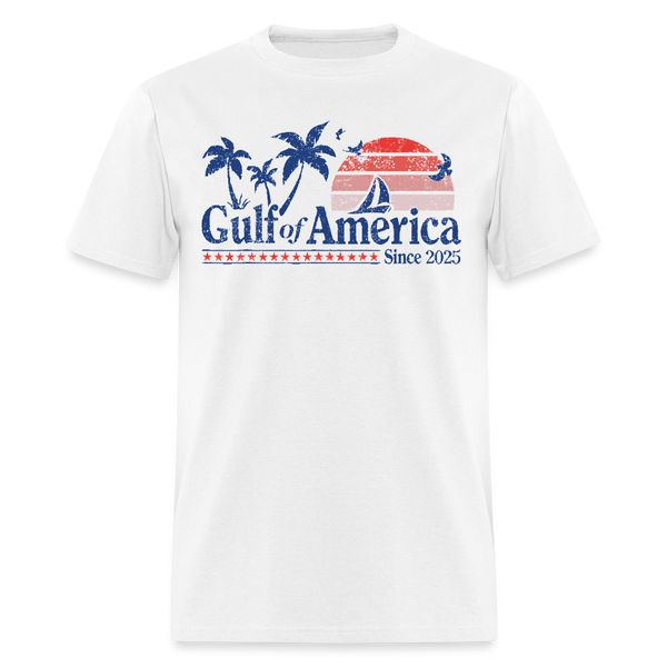 Retro Gulf Of America Since 2025 T Shirt - white