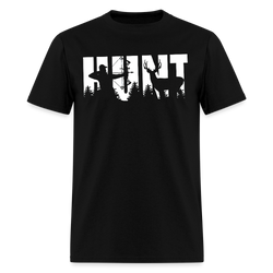 Deer Hunt and Arrows T Shirt - black