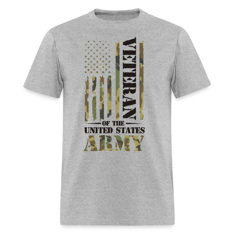 Veteran of The United States Army T Shirt - 2 - heather gray