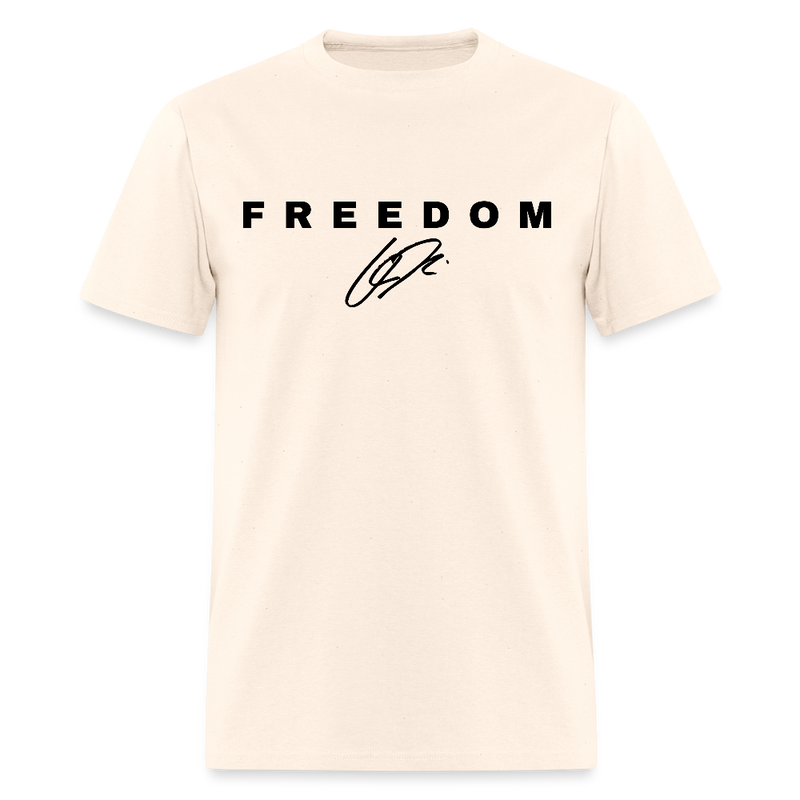 Freedom When People Stop Talking Charlie Kirk T Shirt - natural