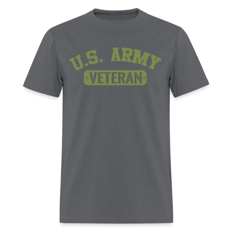 US Army Veteran T Shirt - charcoal