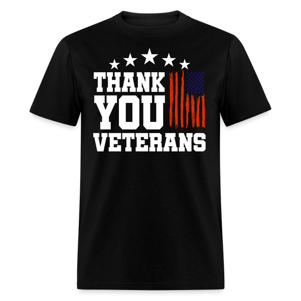 Thank You Veterans T Shirt - black