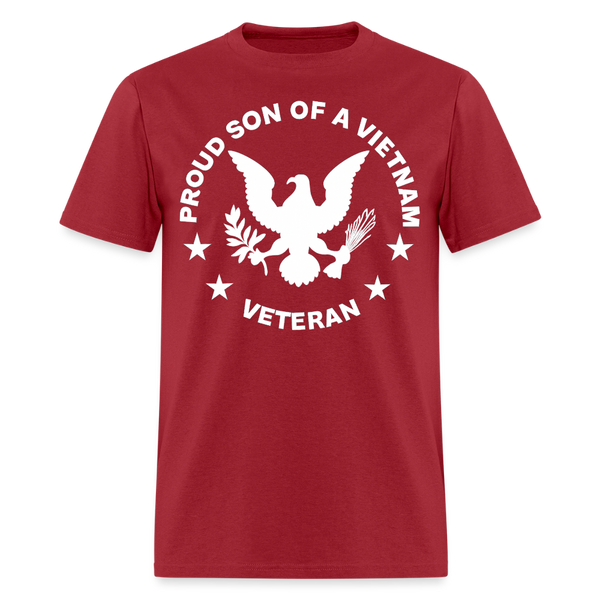 Son of Vietnam Veteran T Shirt - 5 - dark red