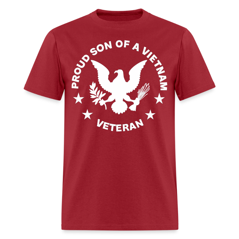 Son of Vietnam Veteran T Shirt - 5 - dark red