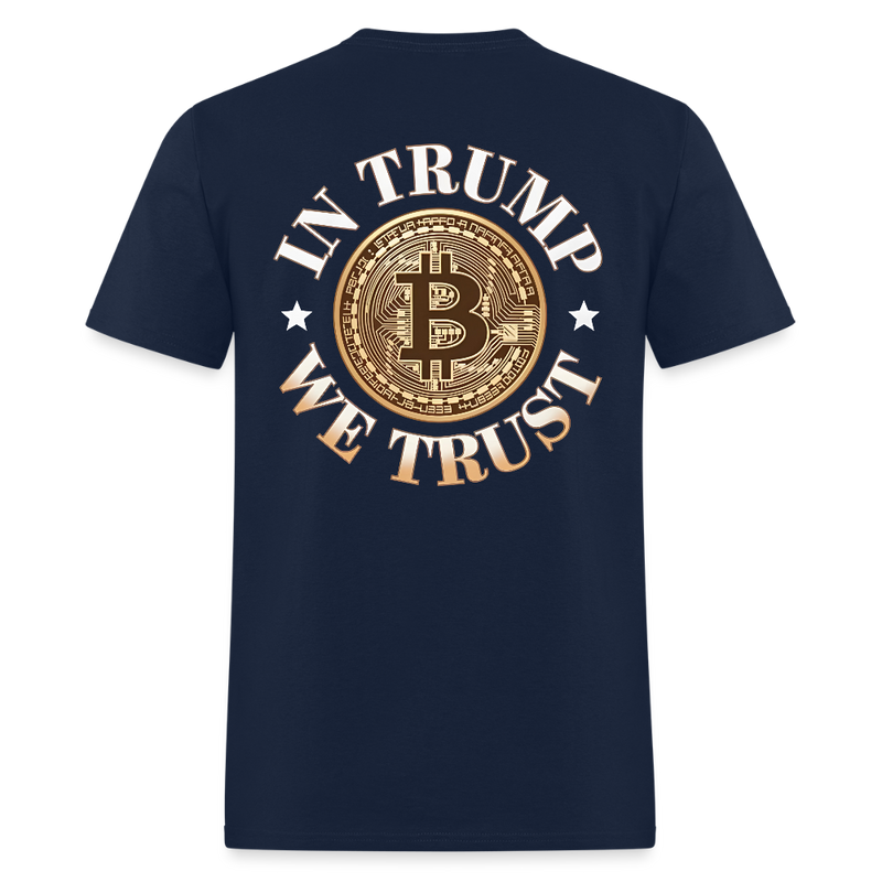 In Trump We Trust T Shirt - navy