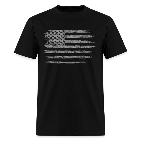 American Pride USA Flag T Shirt - black