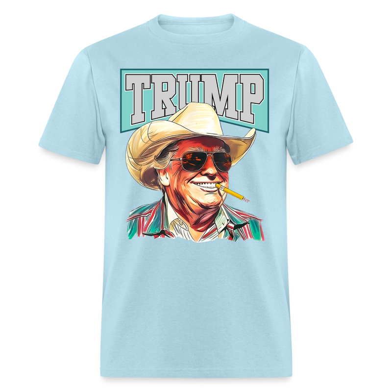Trump Cowboy T-Shirt - powder blue