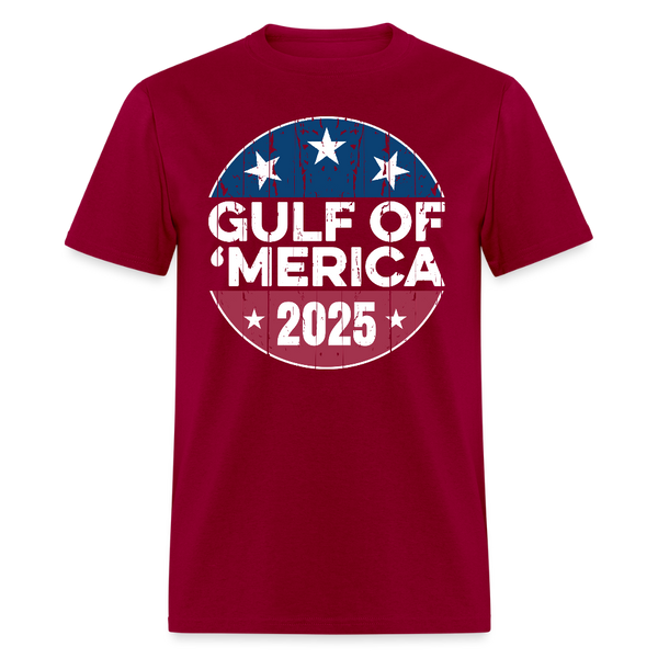 Gulf of America Patriotic 2025 T Shirt - dark red