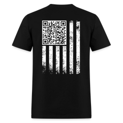 Trump QR Dance YMCA U.S. Flag T Shirt - black