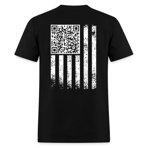 Trump QR Dance YMCA U.S. Flag T Shirt - black