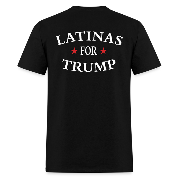 Latinas For Trump T Shirt - black