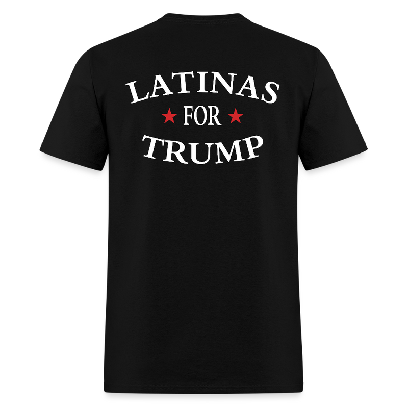 Latinas For Trump T Shirt - black
