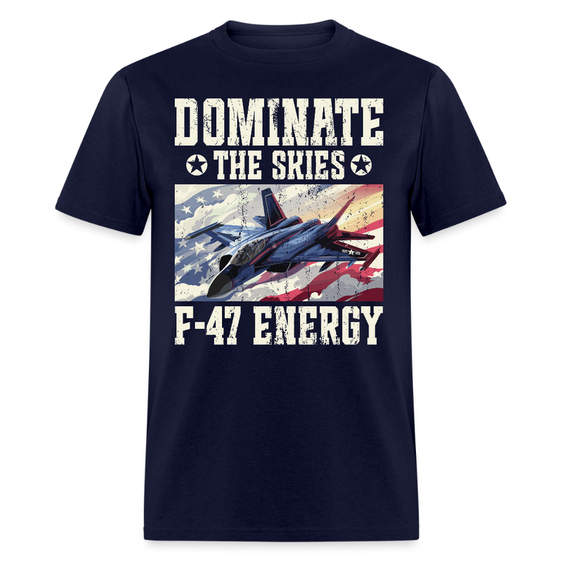 Dominate the Skies F-47 Energy T Shirt - navy