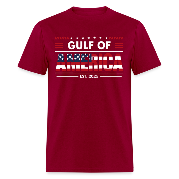 Gulf Of America Est. 2025 T Shirt - 11 - dark red
