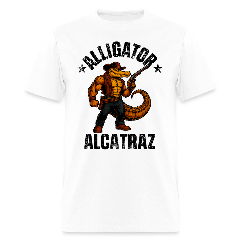 Alligator Alcatraz T Shirt - 2 - white