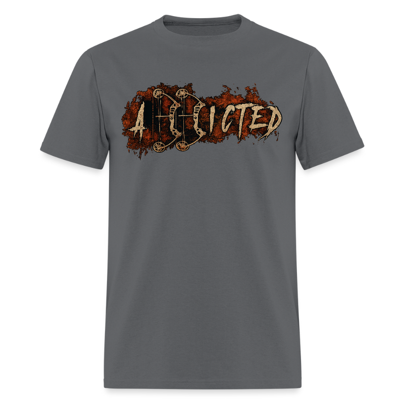 Addicted Hunting T Shirt - charcoal