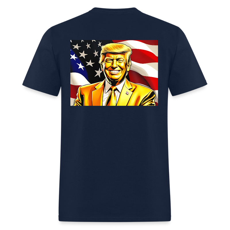 Time For The Golden Age Of America Trump T Shirt - navy