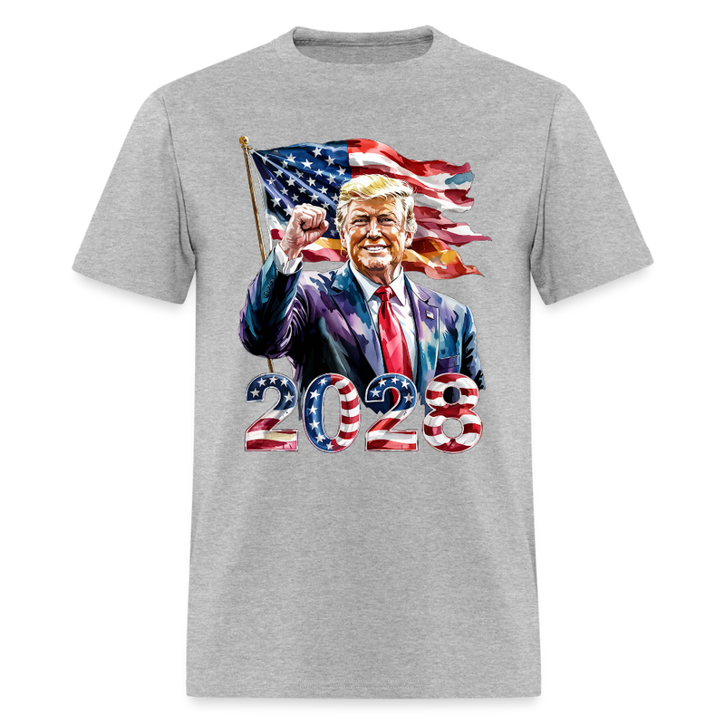 Trump For President 2028 T Shirt - heather gray