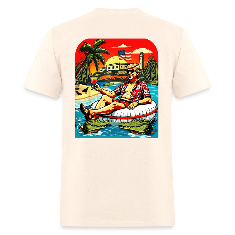 Alligator Alcatraz Trump Chilling T Shirt - natural