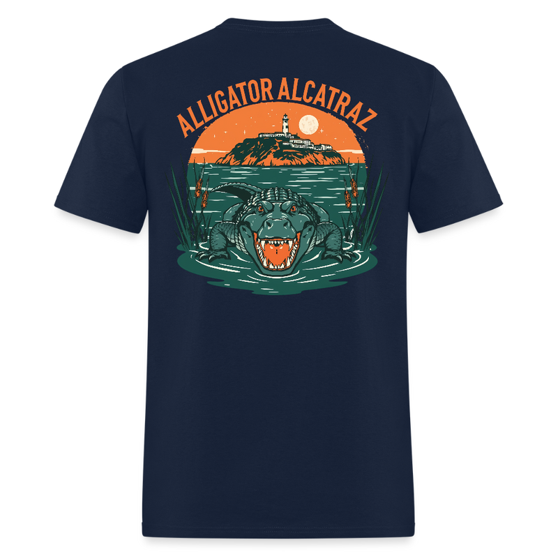 Alligator Alcatraz T Shirt - 7 - navy