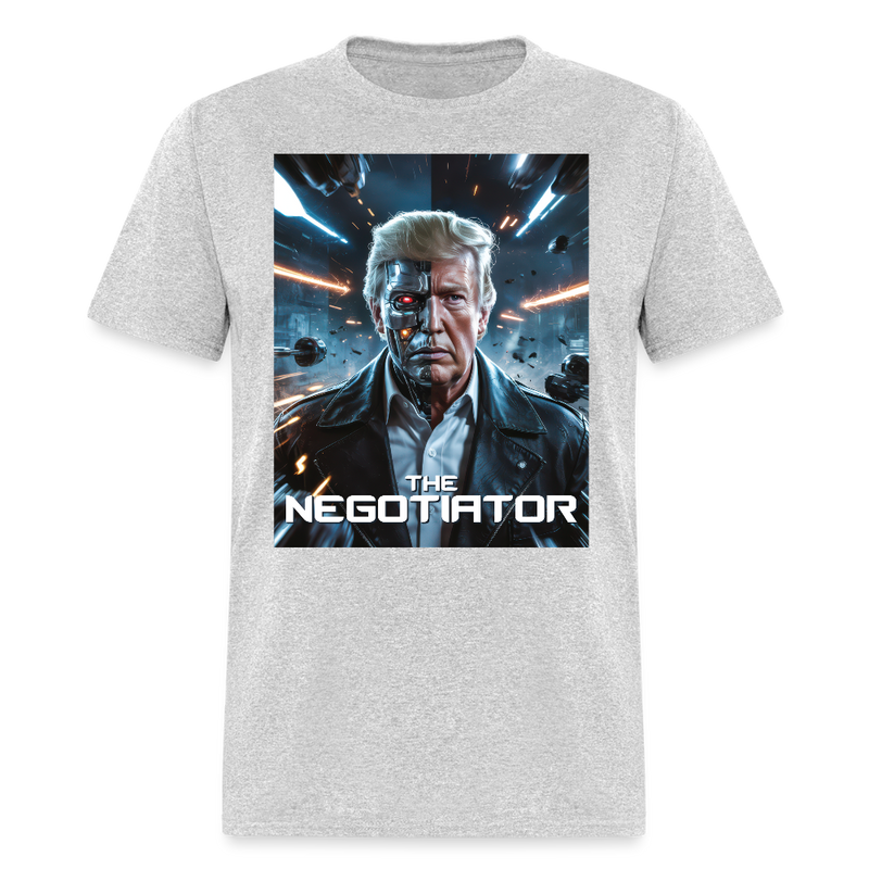 The Negotiator T Shirt - heather gray