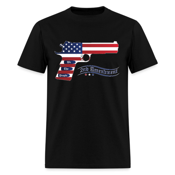 We The People 2nd Amendment Gun T Shirt - black