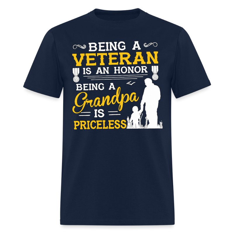 Being a Veteran is An Honor T Shirt - navy