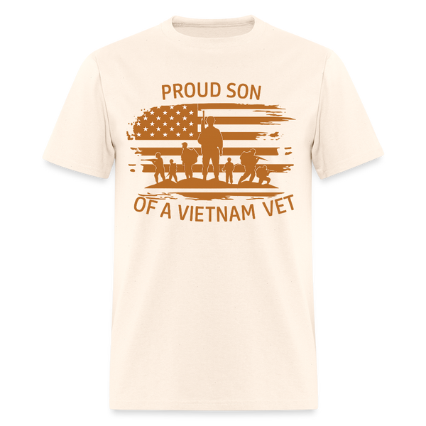 Proud Son of Vietnam Veteran T Shirt - natural