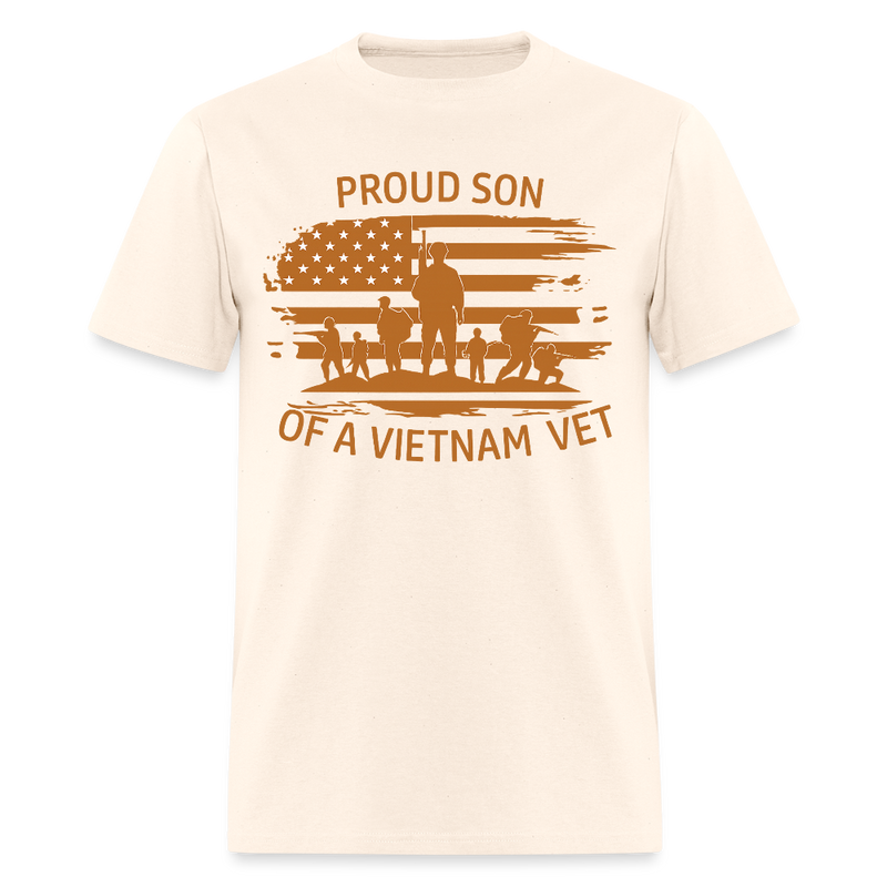 Proud Son of Vietnam Veteran T Shirt - natural