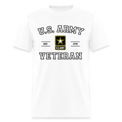 US Army Veteran T Shirt - 2 - white