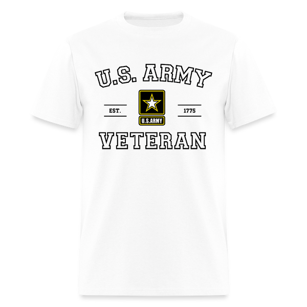 US Army Veteran T Shirt - 2 - white