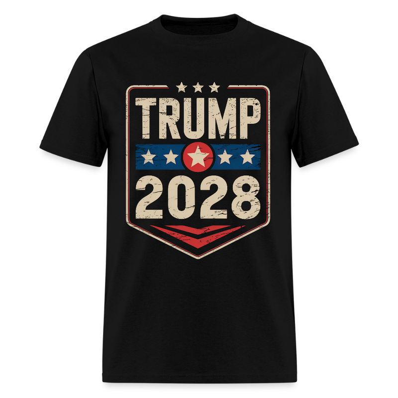 Trump 2028 Patriotic T Shirt - black