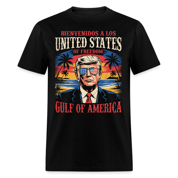 Bienvenidos a los United States of Freedom Gulf of America T Shirt - black