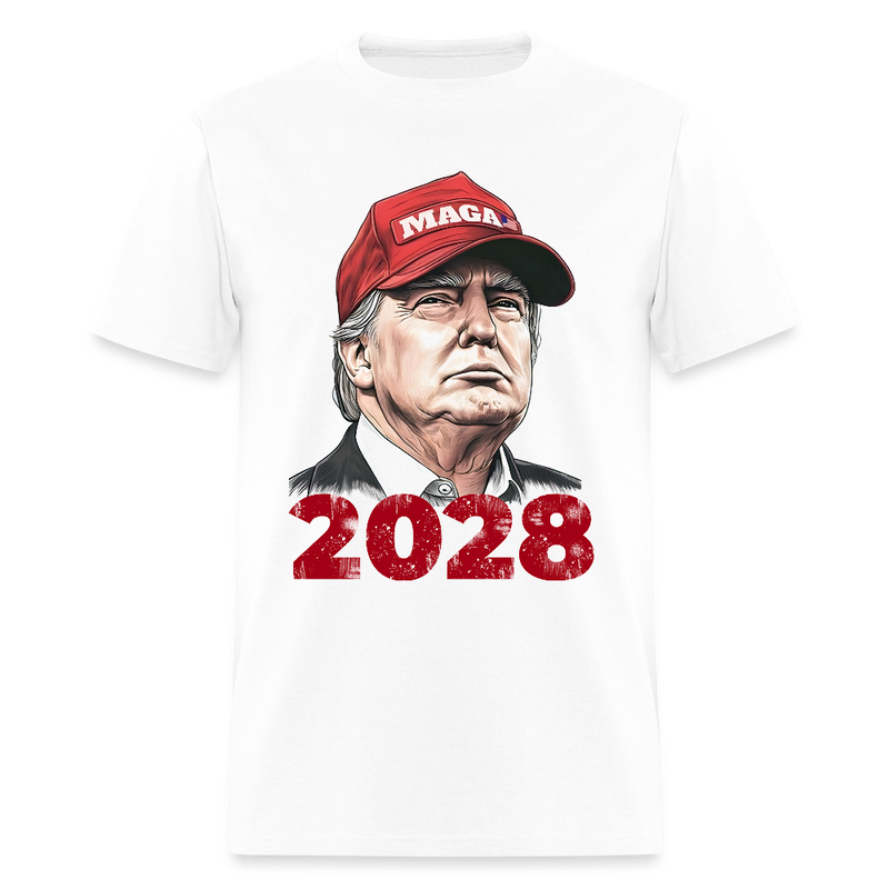 MAGA President Trump 2028 T Shirt - white