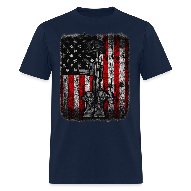 United States Veteran T Shirt - navy