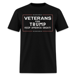 Veterans for Trump T Shirt - black