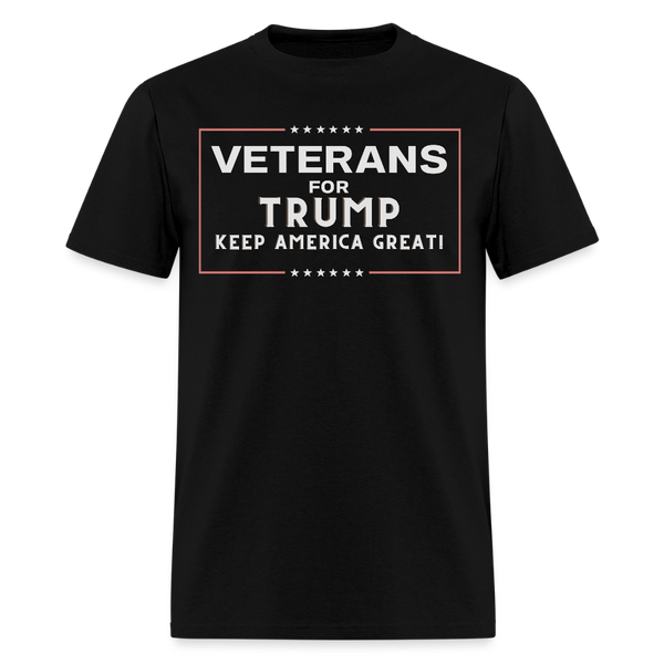 Veterans for Trump T Shirt - black